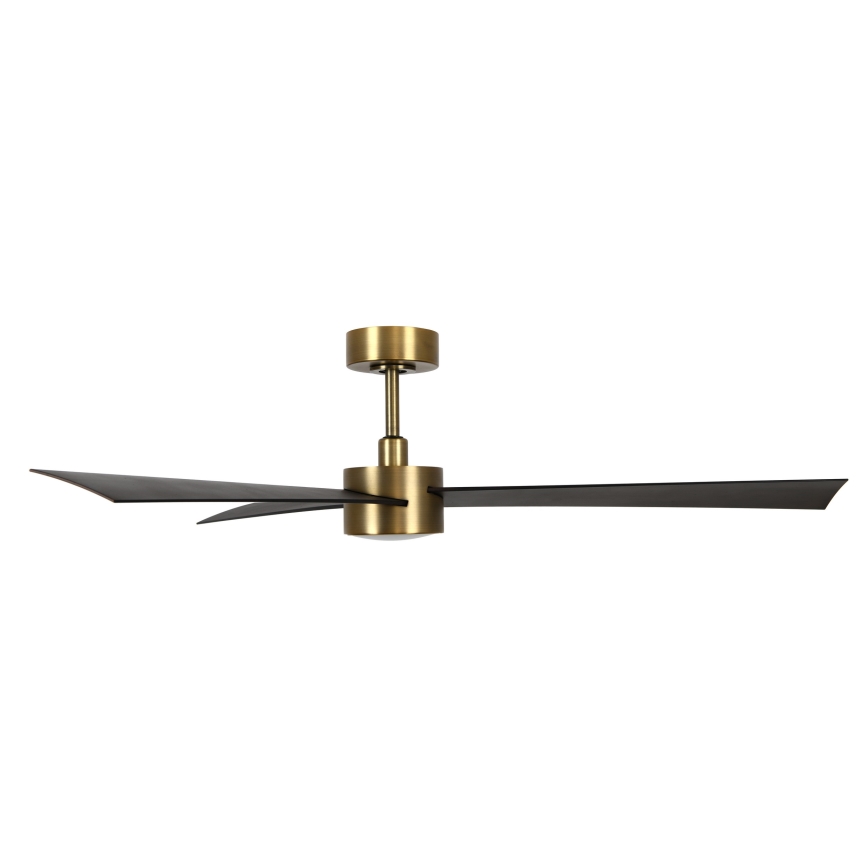 Lucci Air 21610549- LED prigušiva stropni ventilator CLIMATE 1xGX53/12W/230V wenge/zlatna pr. 132 cm + daljinski upravljač