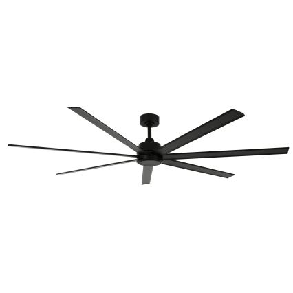 Lucci air 21610949 - Plafonski ventilator ATLANTA 1xGX53/12W/230V, crne boje, prečnik 183 cm + daljinski upravljač