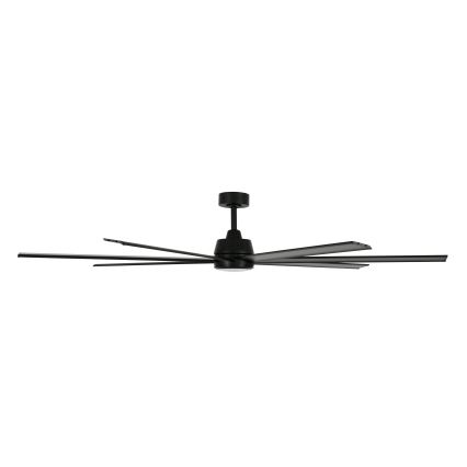 Lucci air 21610949 - Plafonski ventilator ATLANTA 1xGX53/12W/230V, crne boje, prečnik 183 cm + daljinski upravljač