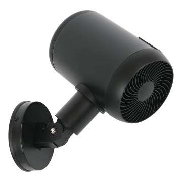 Lucci Air 21612649 - Zidni ventilator JET 32W/230V, crni, sa daljinskim upravljačem