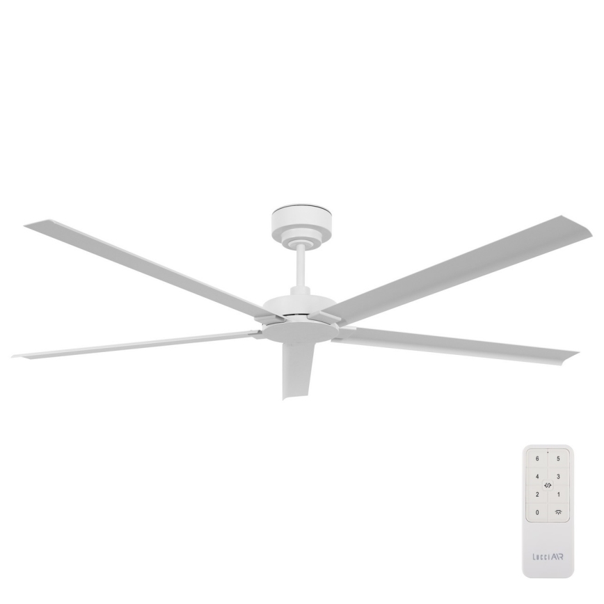 Lucci air 21616049 - Plafonski ventilator MONZA IP55 bela + Daljinski upravljač