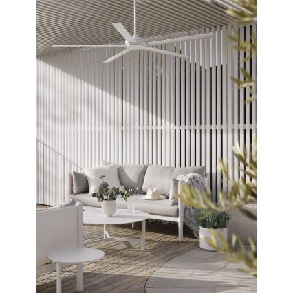 Lucci air 21616049 - Plafonski ventilator MONZA IP55, bela, prečnika 152 cm, sa daljinskim upravljačem