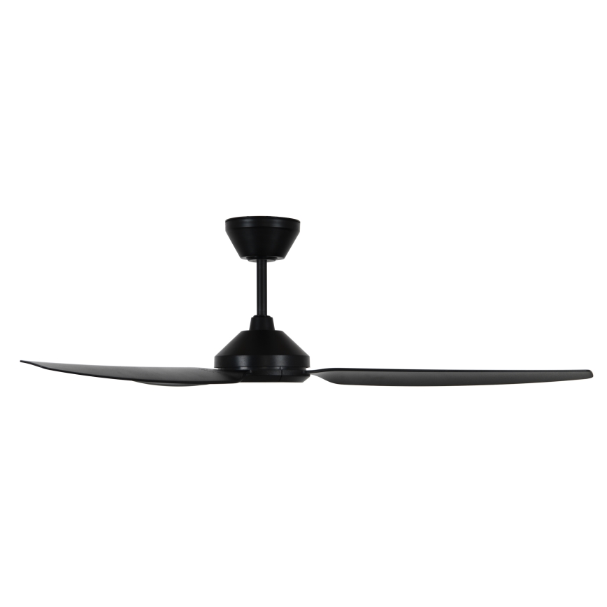 Lucci air 21616349 - Plafonski ventilator POLIS IP55, crne boje, prečnika 132 cm + daljinsko upravljanje
