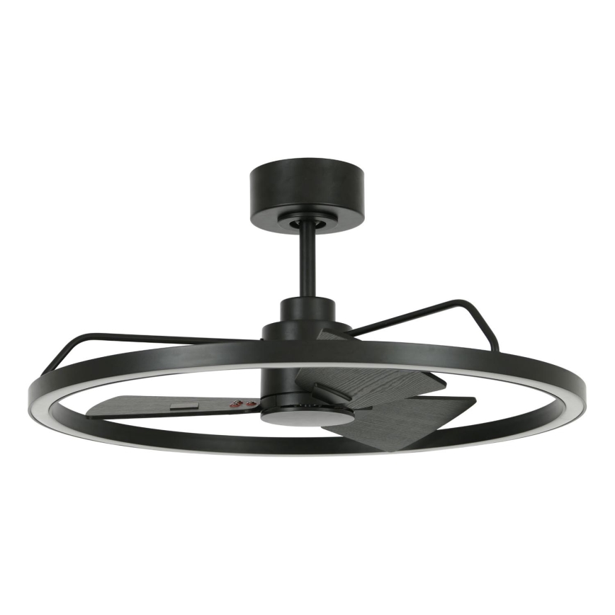 Lucci Air 516124 - LED Prigušivi plafonski ventilator CESSNA LED/36W/230V 3000/4000/5000K crno + Daljinski upravljač