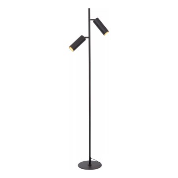 Lucide 09739/02/30 - Podna lampa CLUBS 2xGU10/40W/230V crno