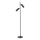 Lucide 09739/02/30 - Podna lampa CLUBS 2xGU10/40W/230V crno