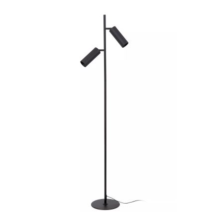 Lucide 09739/02/30 - Podna lampa CLUBS 2xGU10/40W/230V crno
