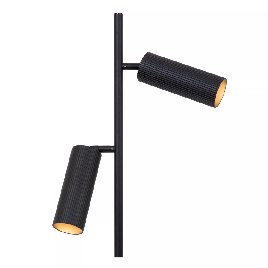 Lucide 09739/02/30 - Podna lampa CLUBS 2xGU10/40W/230V crno