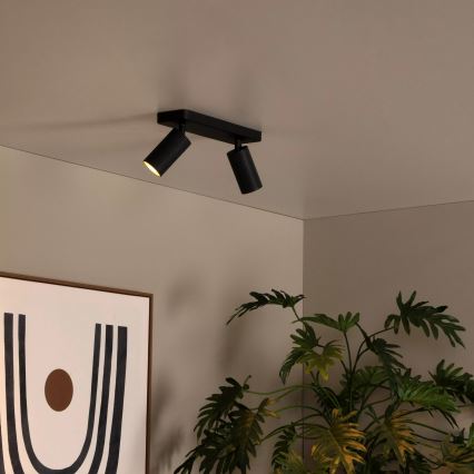 Lucide 09939/02/30 - Spot svetiljka CLUBS 2xGU10/40W/230V crna