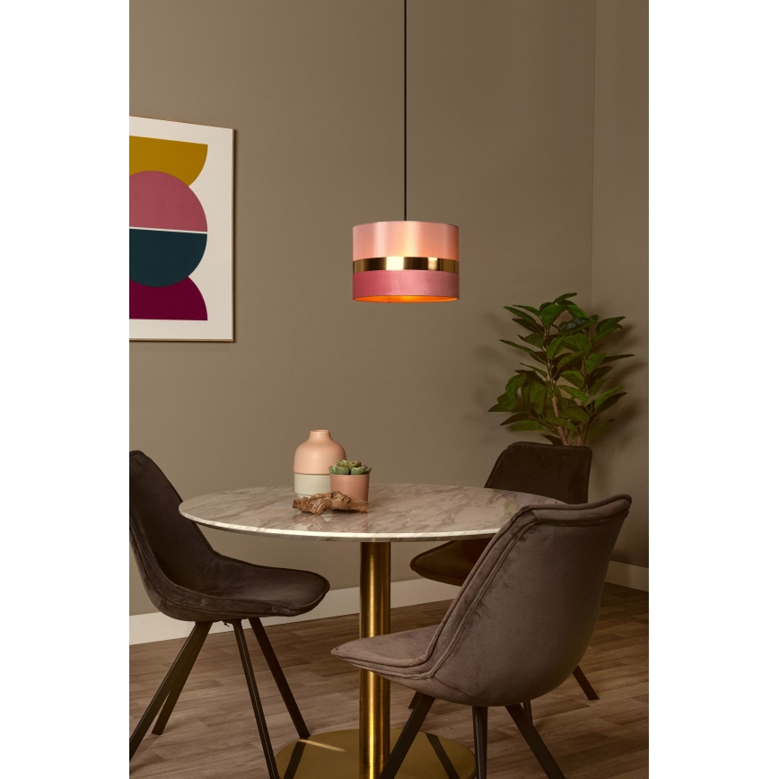 Lucide 10409/01/66 - Luster na sajli EXTRAVAGANZA TUSSE 1xE27/60W/230V roze