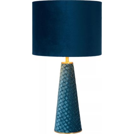 Lucide 10501/81/37 - Stona lampa EXTRAVAGANZA VELVET 1xE27/60W/230V plava