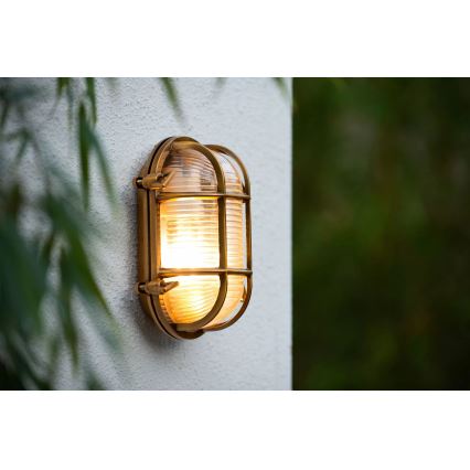 Lucide 11891/20/02 - Spoljašnja zidna lampa DUDLEY 1xE27/40W/230V IP65 zlatna