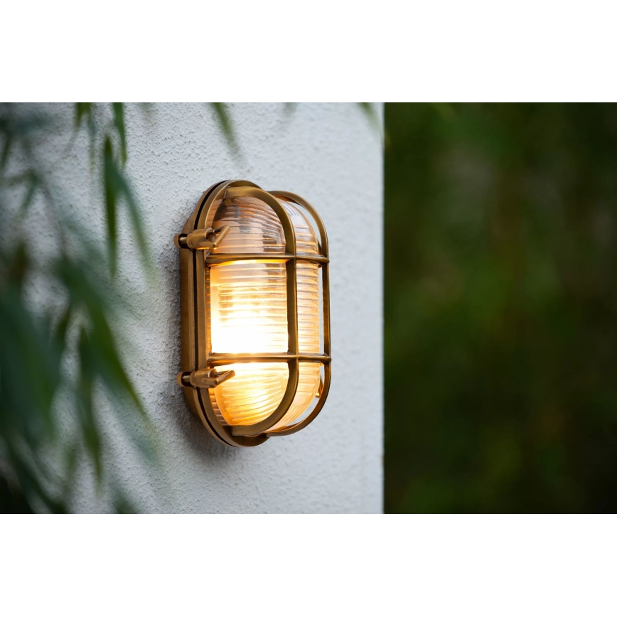 Lucide 11891/20/02 - Spoljašnja zidna lampa DUDLEY 1xE27/40W/230V IP65 zlatna