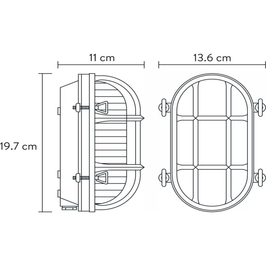 Lucide 11891/20/02 - Spoljašnja zidna lampa DUDLEY 1xE27/40W/230V IP65 zlatna