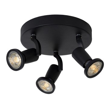 Lucide 11903/15/30 - LED spot svetiljka JASTER-LED 3xGU10/5W/230V crna