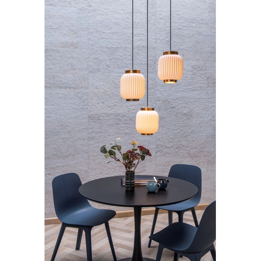 Lucide 13435/03/31 - Luster na sajli GOSSE 3xE27/40W/230V porcelan