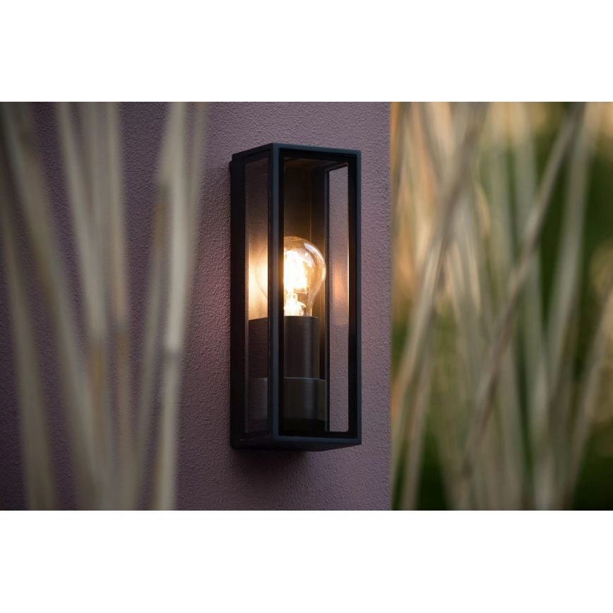 Lucide 15802/01/30 - Spoljašnja zidna lampa DUKAN 1xE27/15W/230V IP65 crno