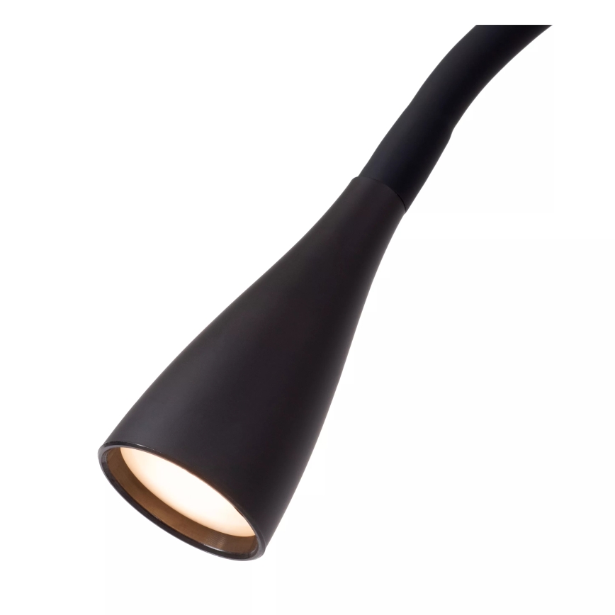 Lucide 18756/03/30 - LED Prigušiva fleksibilna dodirna stojeća lampa ZOZY LED/4W/230V crno