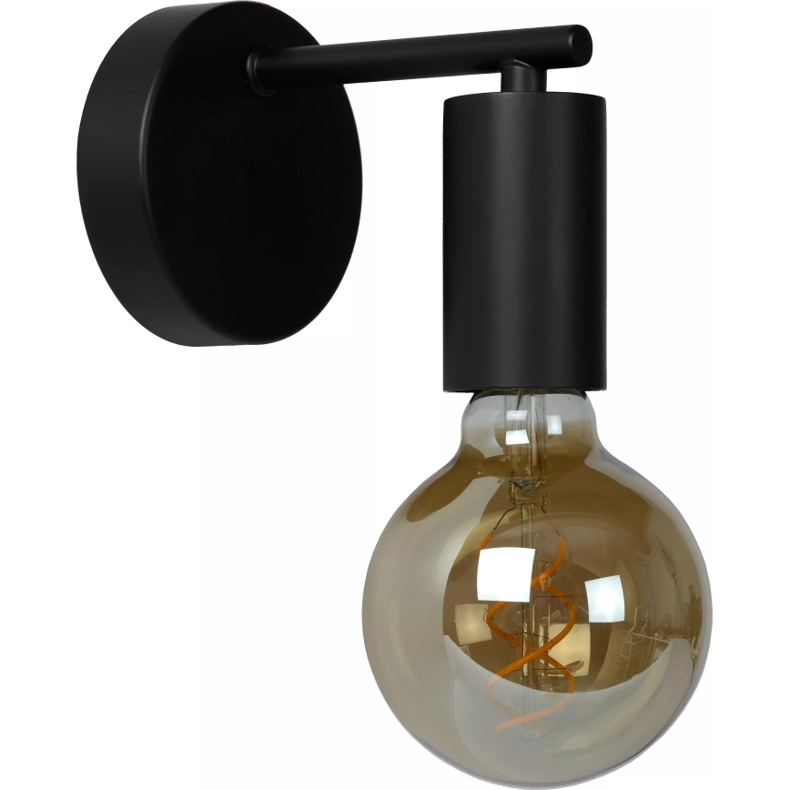 Lucide 21221/01/30 - Zidna lampa LEANNE 1xE27/40W/230V crno