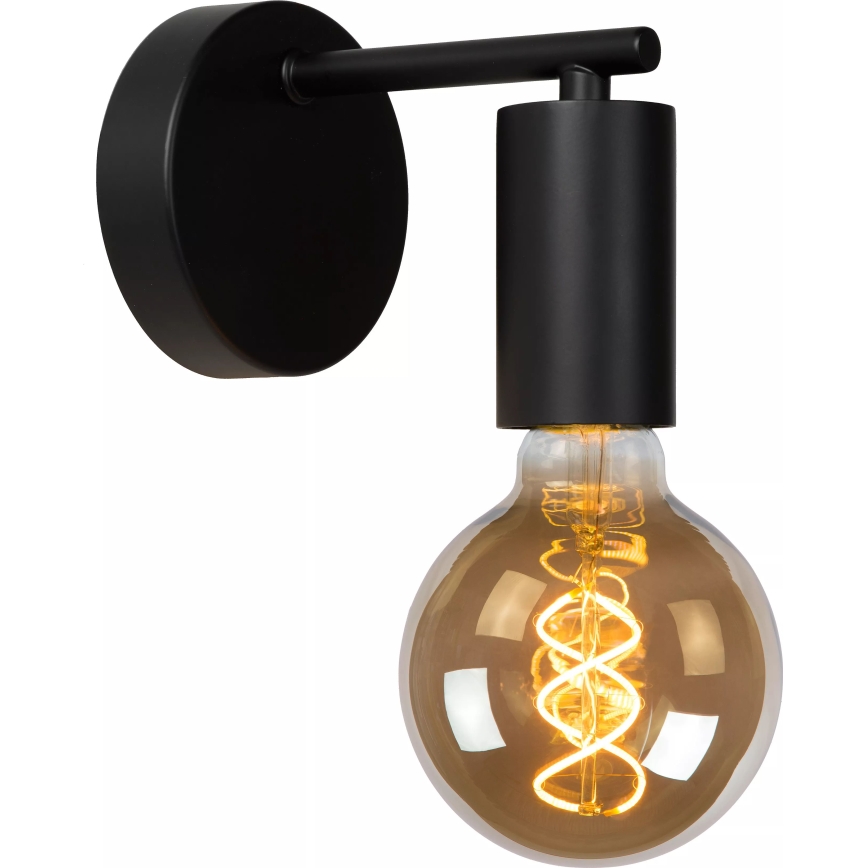 Lucide 21221/01/30 - Zidna lampa LEANNE 1xE27/40W/230V crno