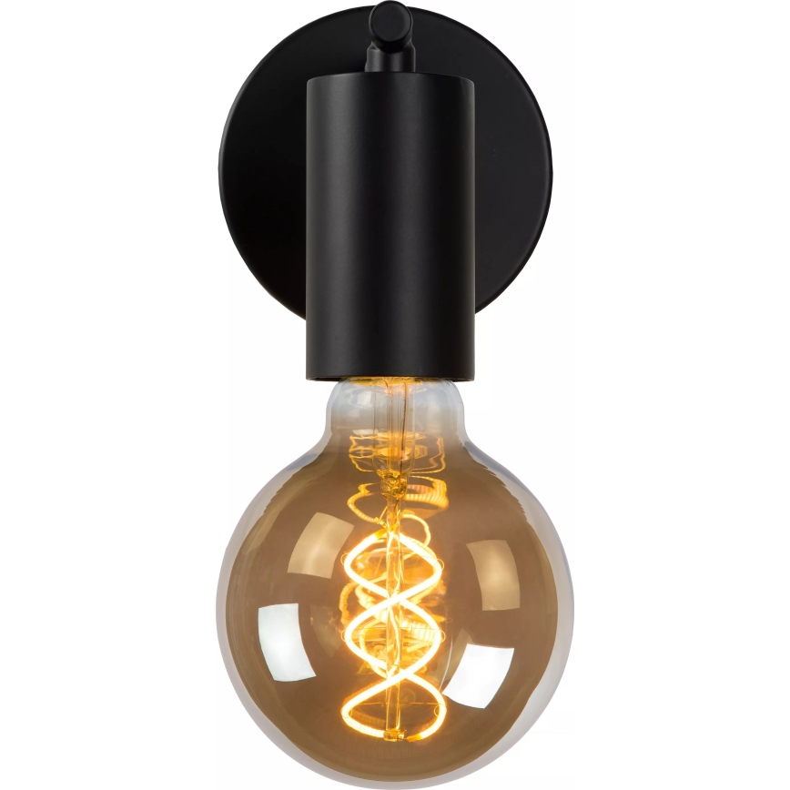 Lucide 21221/01/30 - Zidna lampa LEANNE 1xE27/40W/230V crno