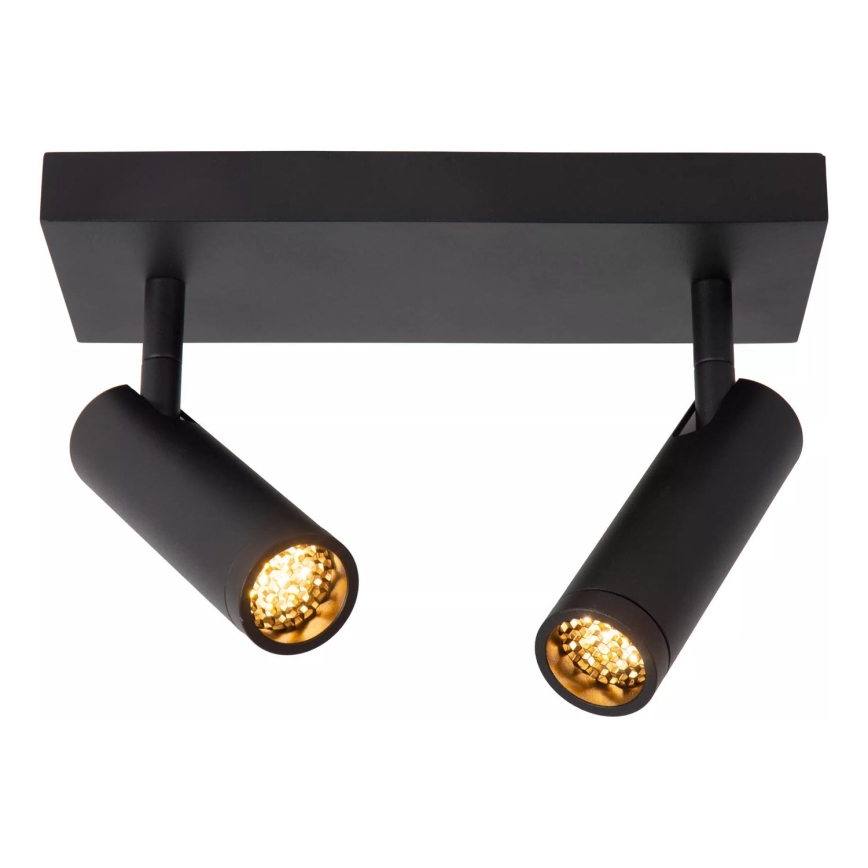 Lucide 22974/02/30 - Spot svetiljka GRADO 2xGU10/8W/230V crna