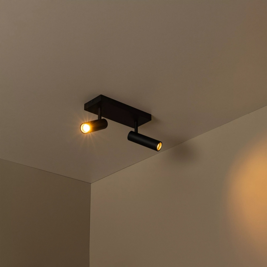 Lucide 22974/02/30 - Spot svetiljka GRADO 2xGU10/8W/230V crna