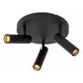 Lucide 22974/13/30 - Stropni reflektor GRADO 3xGU10/12W/230V crna