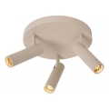Lucide 22974/13/41 - Stropna spot svetiljka GRADO 3xGU10/12W/230V bež