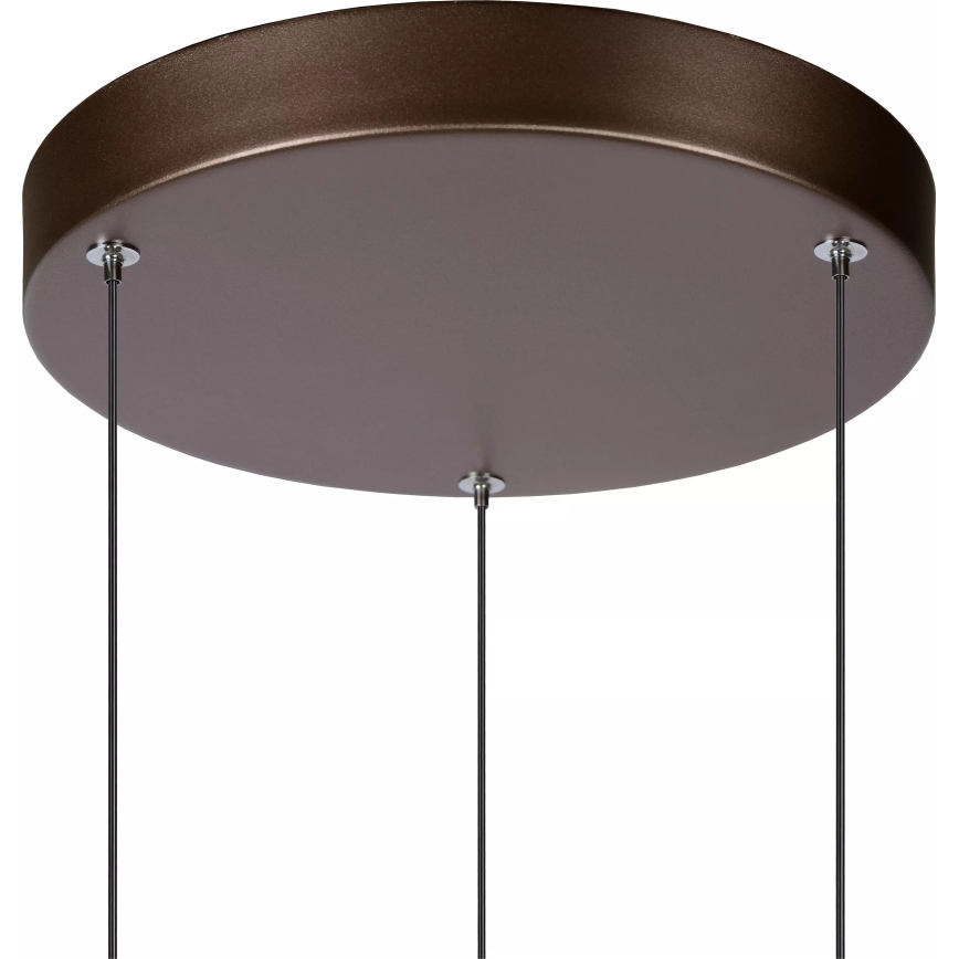 Lucide 24402/15/96 - LED Prigušivi luster na sajli MARGARY 3xLED/4W/230V mesing