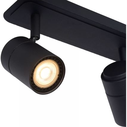 Lucide 26958/15/30 - LED Prigušiva za kupatilo reflektorska lampa LENNERT 3xGU10/5W/230V IP44 crno