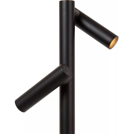 Lucide 27703/04/30 - LED Prigušiva dodirna vanjska lampa ANTRIM 2xLED/2,2W/4V 400 mAh IP54 crno