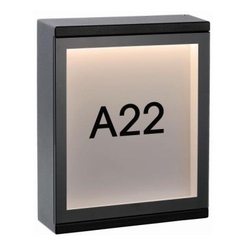Lucide 27879/06/30 - LED spoljašnje zidno svetlo CADRA LED/6W/230V IP54