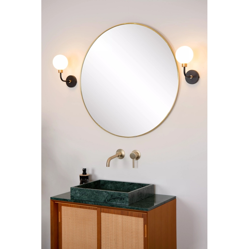Lucide 30265/01/30 - Zidna lampa za kupatilo BEREND 1xG9/33W/230V IP44 crno