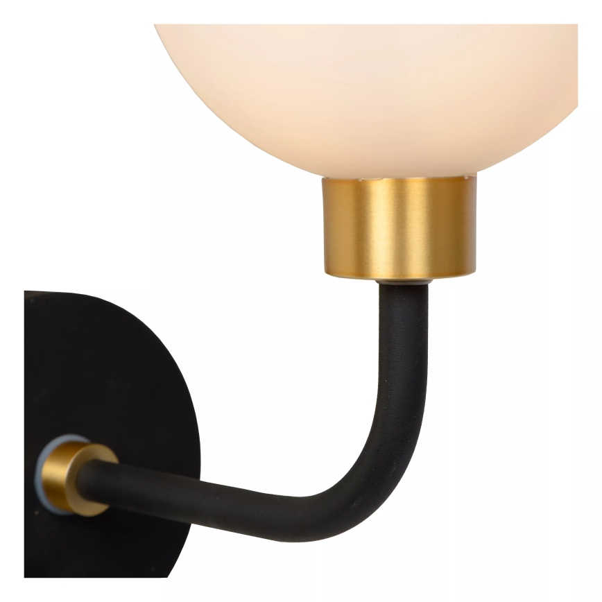 Lucide 30265/01/30 - Zidna lampa za kupatilo BEREND 1xG9/33W/230V IP44 crno