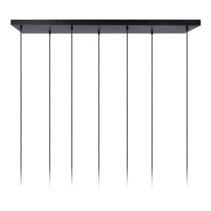 Lucide 45498/07/02 - Luster na sajli CORALIE 7xE27/40W/230V crno/mesing