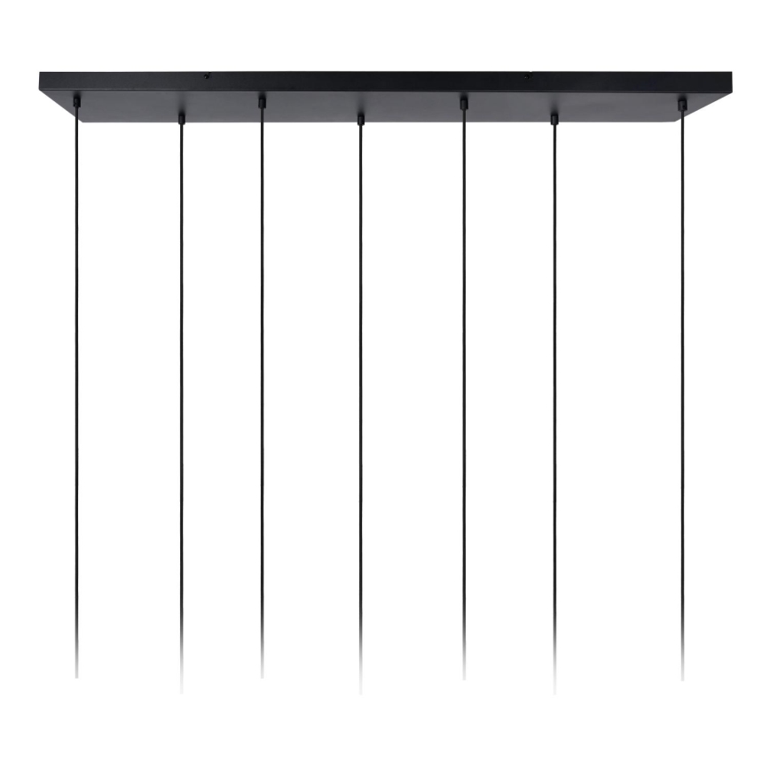 Lucide 45498/07/02 - Luster na sajli CORALIE 7xE27/40W/230V crno/mesing
