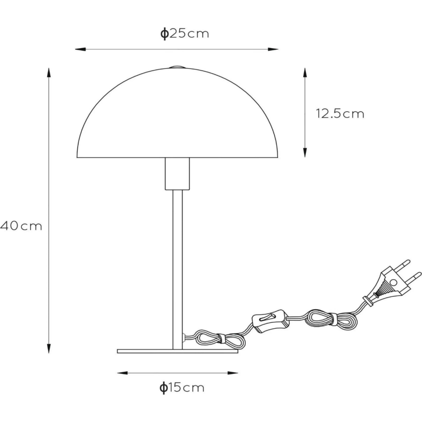 Lucide 45596/01/30 - Stona lampa SIEMON 1xE14/25W/230V crno