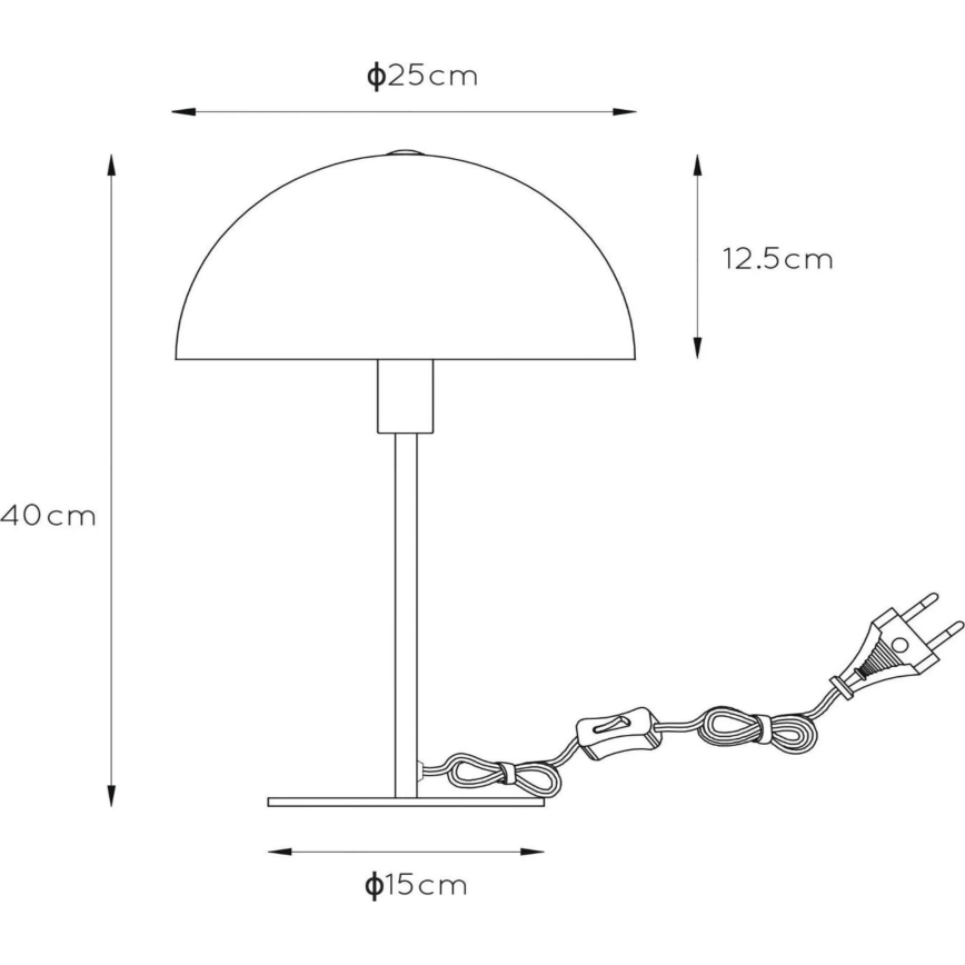 Lucide 45596/01/44 - Stona lampa SIEMON 1xE14/25W/230V narandžasta