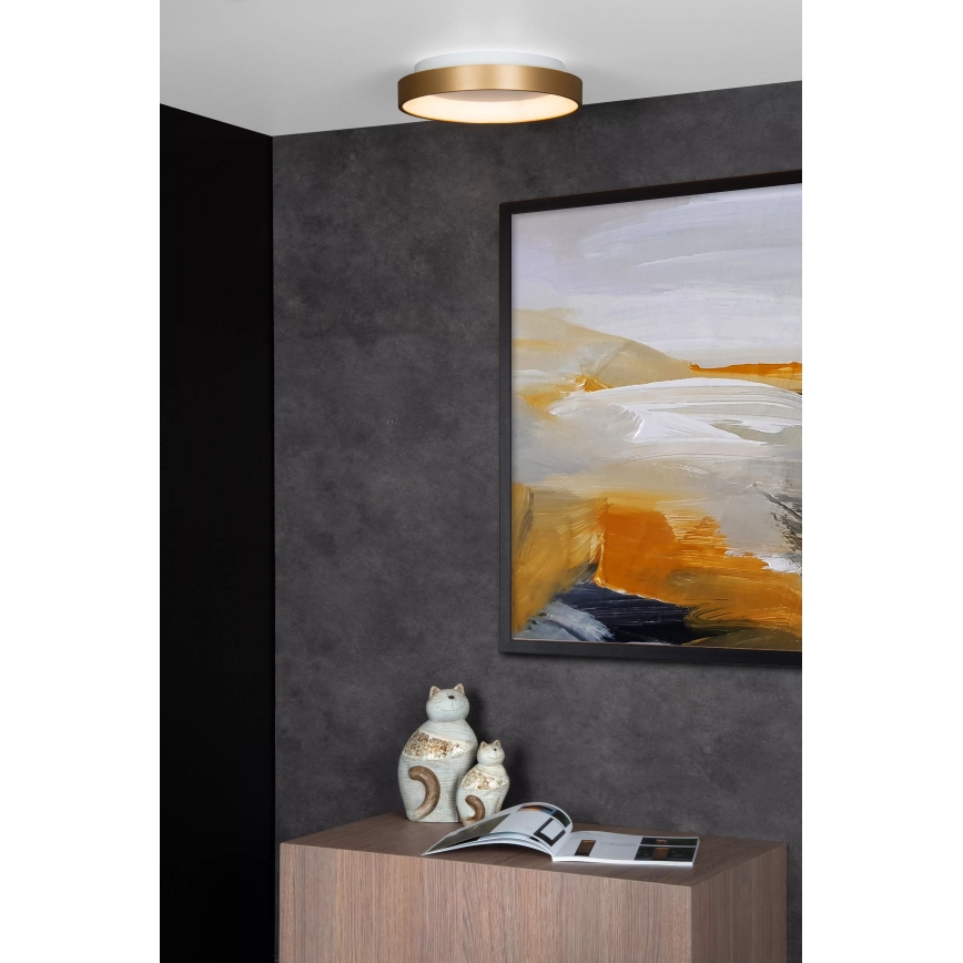 Lucide 46103/20/02 - LED Prigušiva plafonjera VIDAL LED/20W/230V pr. 28 cm zlatna