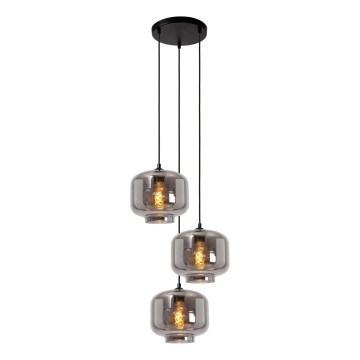 Lucide 46413/13/65 - Luster na sajli MEDINE 3xE27/40W/230V dimno