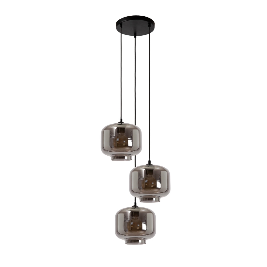 Lucide 46413/13/65 - Luster na sajli MEDINE 3xE27/40W/230V dimno