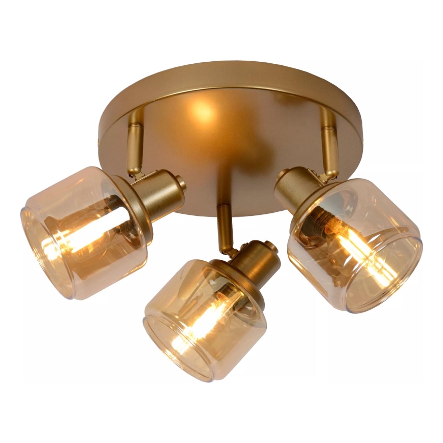 Lucide 77979/13/02 - Reflektorska lampa BJORN 3xE14/40W/230V zlatna
