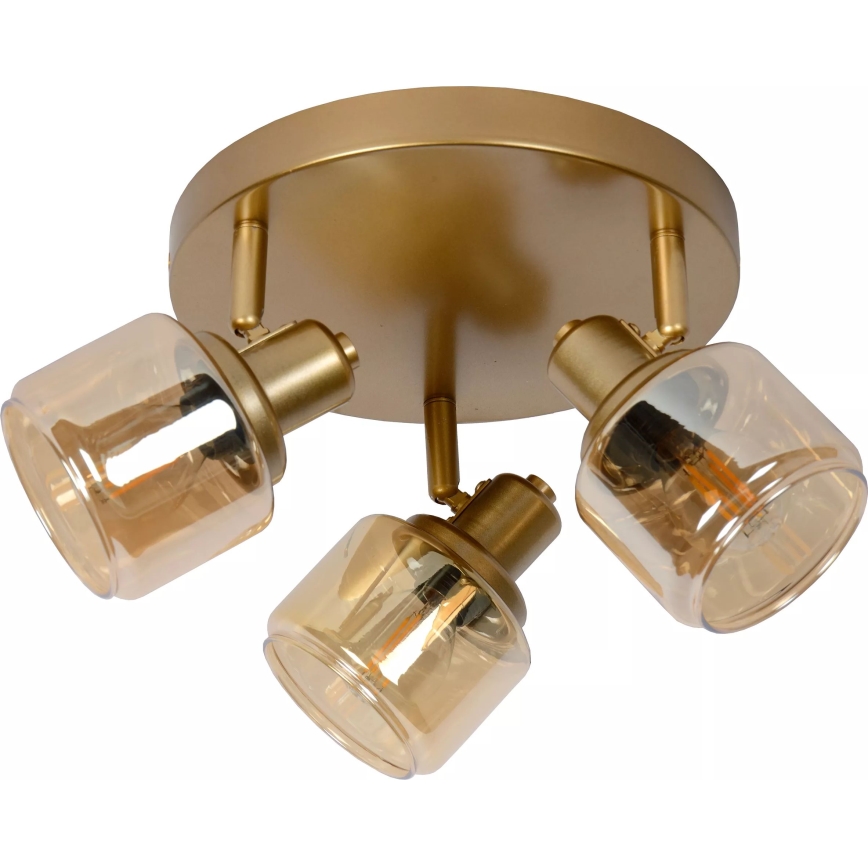 Lucide 77979/13/02 - Reflektorska lampa BJORN 3xE14/40W/230V zlatna