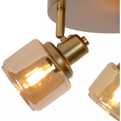 Lucide 77979/13/02 - Reflektorska lampa BJORN 3xE14/40W/230V zlatna