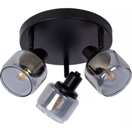 Lucide 77979/13/30 - Reflektorska lampa BJORN 3xE14/40W/230V crno