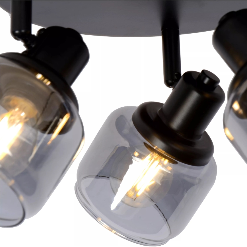 Lucide 77979/13/30 - Reflektorska lampa BJORN 3xE14/40W/230V crno