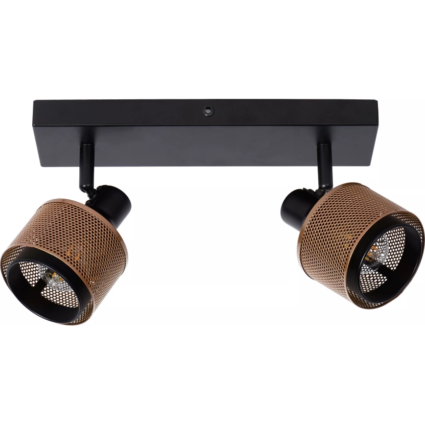 Lucide 77980/02/30 - Reflektorska lampa RAFA 2xE14/40W/230V crno/bronzana