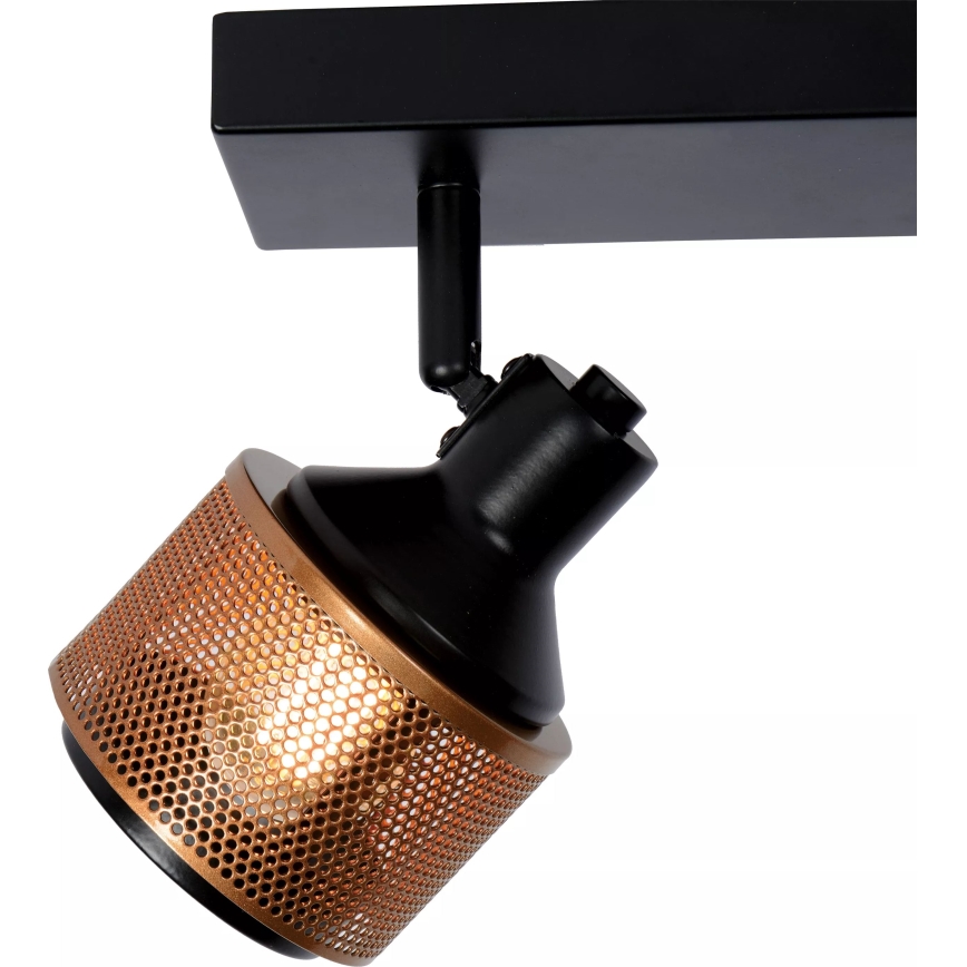 Lucide 77980/02/30 - Reflektorska lampa RAFA 2xE14/40W/230V crno/bronzana
