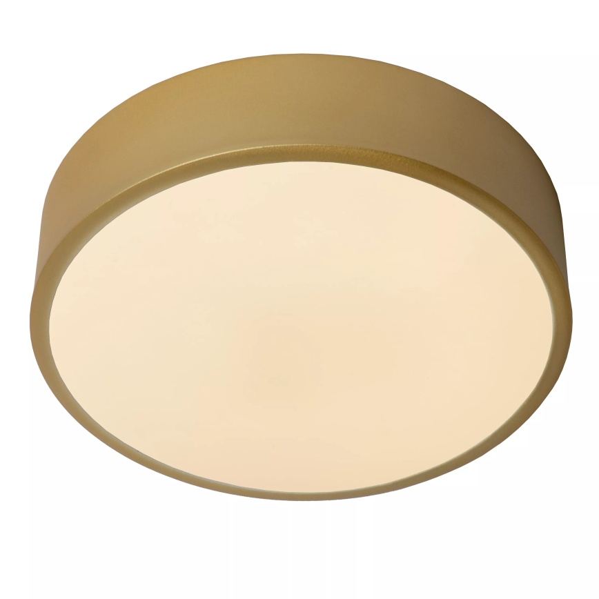 Lucide 79185/20/02 - LED Prigušiva plafonjera UNAR LED/12W/230V pr. 20 cm zlatna
